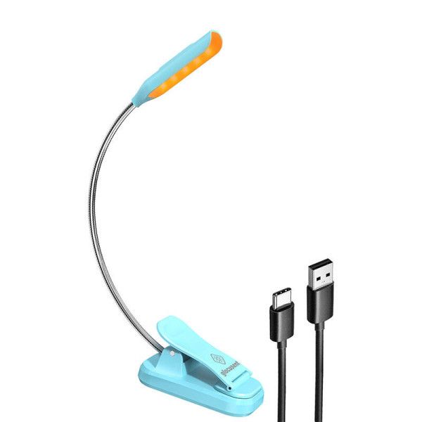Belaidė lemputė „Glocusent Mini GLCSNTBL103B CLICK-ON“ KNYGA LIGHT USB-C BLUE