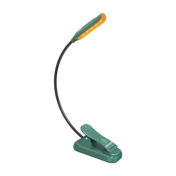 Belaidžio lempos „Glocusent Mini GLCSNTBL102G“ spaustuko knyga „Light“ „USB-C Green“