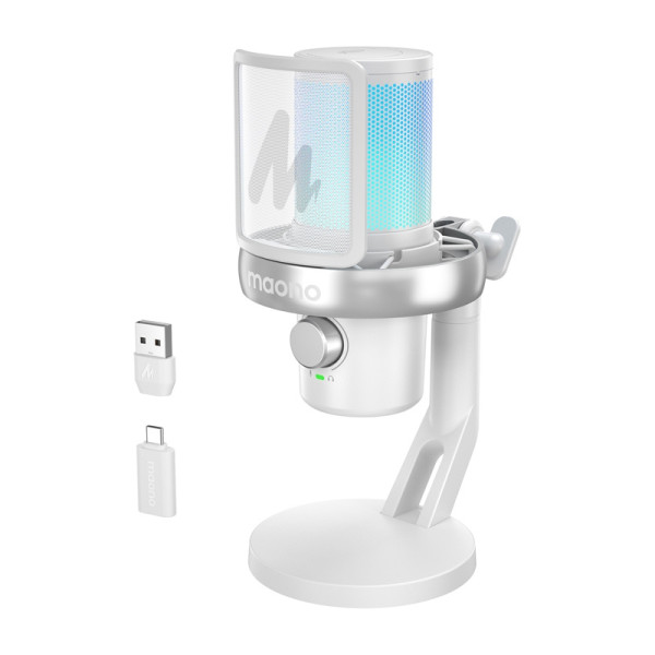 „Vision DM40 Pro“ mikrofonas baltas