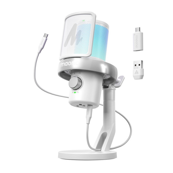 „Vision DM40 Pro“ mikrofonas baltas