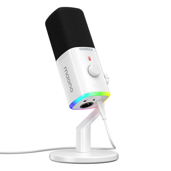 „Maono PD100x“ mikrofonas baltas