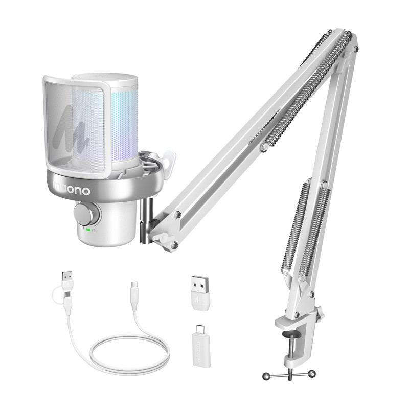 MAONO DM40 S PRO MIKROFONAS baltas MAONO DM40 S PRO MIKROFONAS baltas