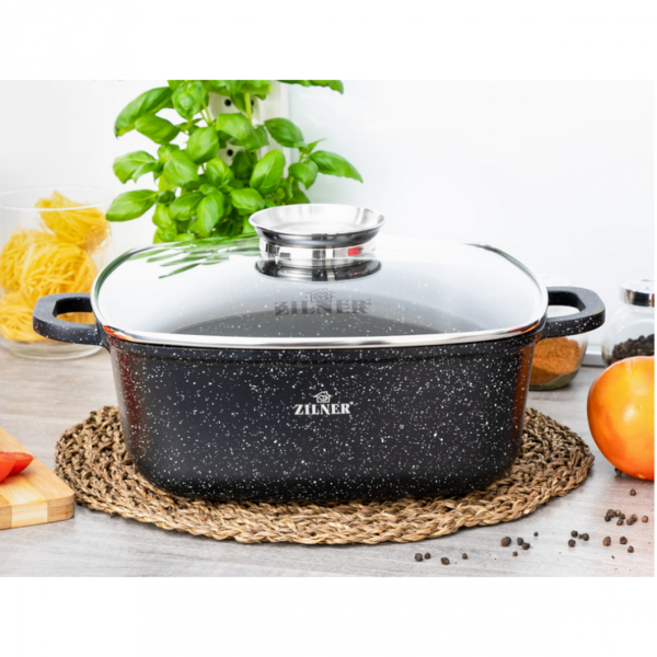 Puodų Rinkinys 8 dalių su marmurine danga ZILNER ZL-8555