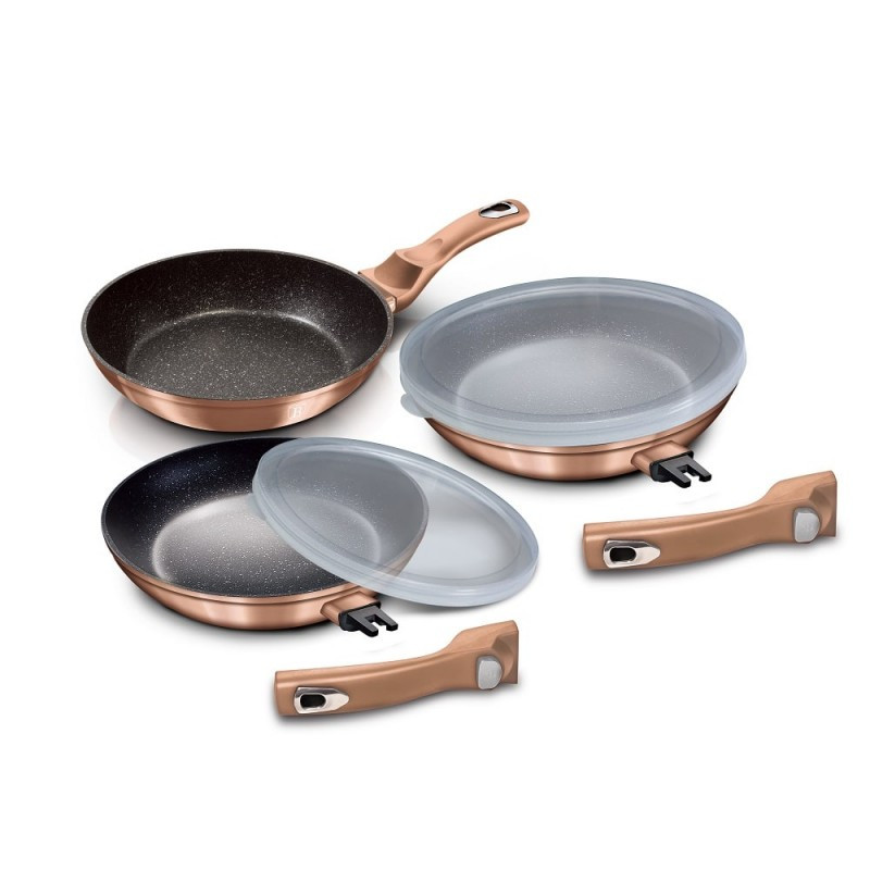 Keptuvių Rinkinys 5 Dalių Berlinger Haus BH-7054 Rose Gold