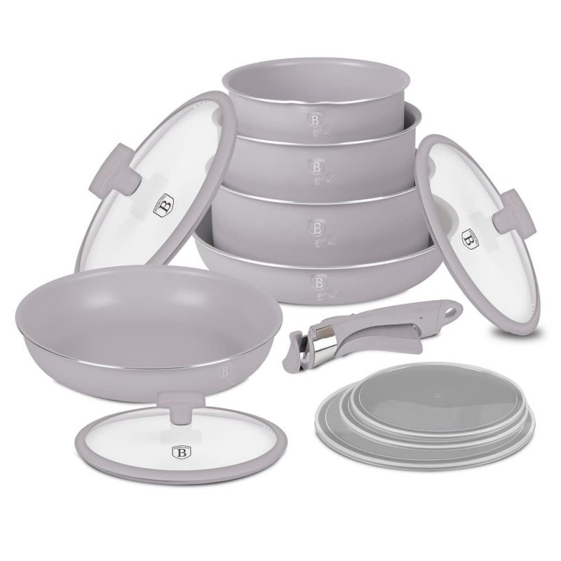 Puodų rinkinys Berlinger Haus BH-8251 Taupe 12 dalių