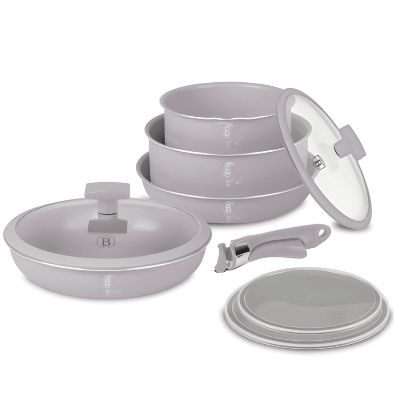 Puodų rinkinys Berlinger Haus BH-8255 Taupe 9 dalių