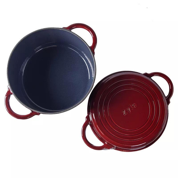 Apvalus emaliuotas ketaus puodas ZY12RKI