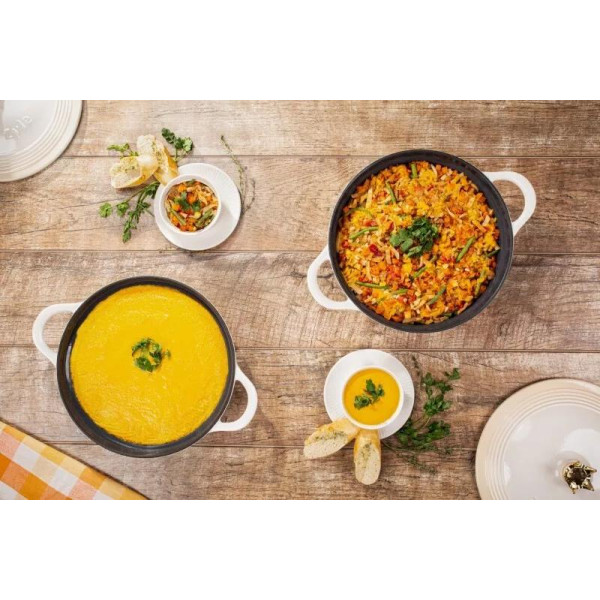 Apvalus emaliuotas ketaus puodas ZY14KI