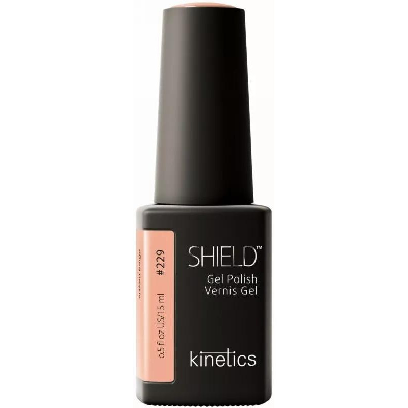 Gelinis nagų lakas SHIELD 229 Naked Beige KGP229N, 15 ml