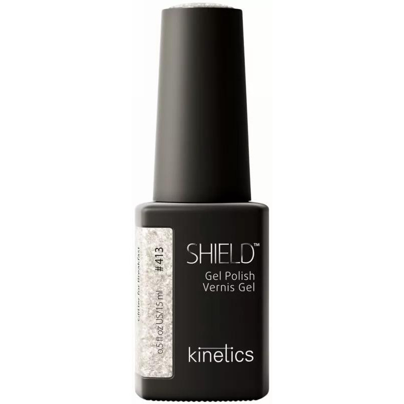 Gelinis nagų lakas SHIELD 413 Glitter for Breakfast KGP413N, 15 ml