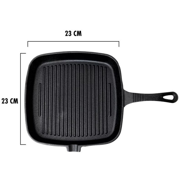 Kvadratinė ketaus keptuvė Zyle ZY123KGFP