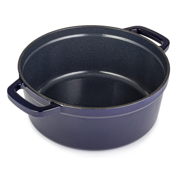 Apvalus emaliuotas ketaus puodas ZY01BLKI, 5l