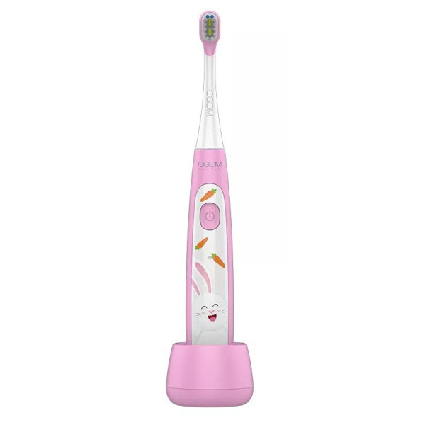 Vaikiškas įkraunamas dantų šepetėlis, rožinis OSOMORALK7PINK