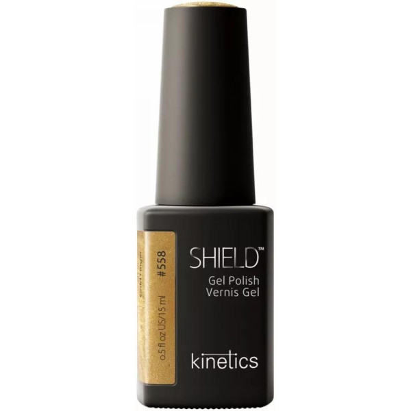 Gelinis nagų lakas SHIELD 558 Gold Finger KGP558N, 15 ml