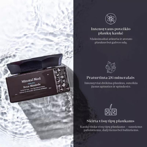 Plaukų priežiūros rinkinys Saphira Brush and Mineral Mud Kit, SAFKIT1
