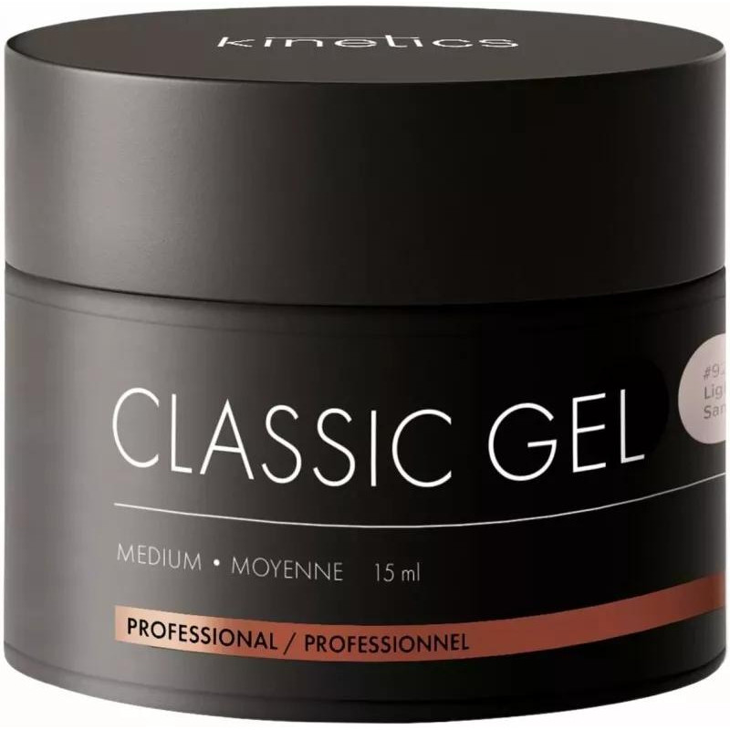 Gelis nagų priauginimui Classic Gel Medium Light Sand KCGMLS15, 15 ml
