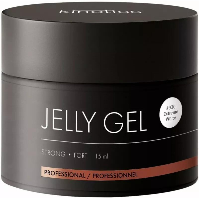 Gelis nagų priauginimui Jelly Gel Strong Extreme White KJGSEW15, 15 ml