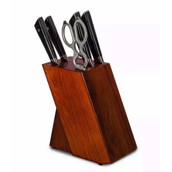 Damasko plieno peilių rinkinys su stovu KAMAZAKI KZI004SET