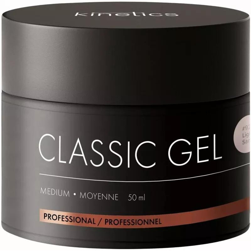 Gelis nagų priauginimui Classic Gel Medium Light Sand KCGMLS50, 50 ml