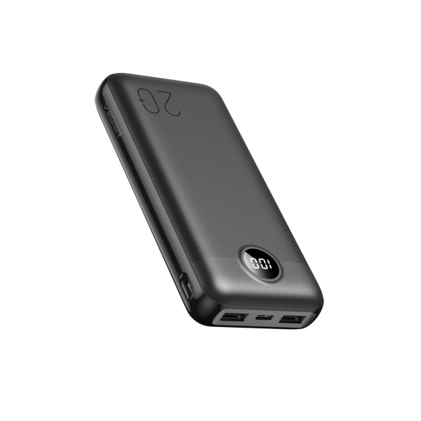 VEGER powerbank 20000 mAh PD QC3.0 2A 20W L20S (VP2039PD / W2039PD) juodas