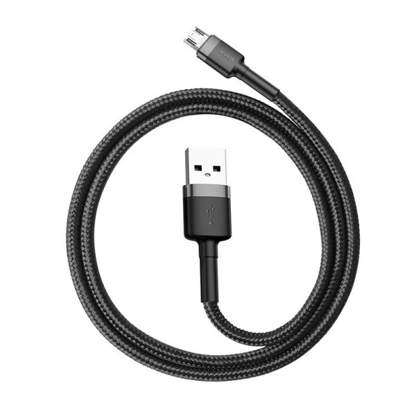 Baseus Cafule Micro USB laidas 24A 05m pilkas + juodas