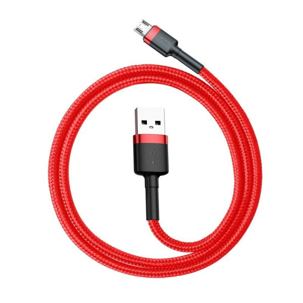 Baseus Cafule Micro USB laidas 24A 1m raudonas
