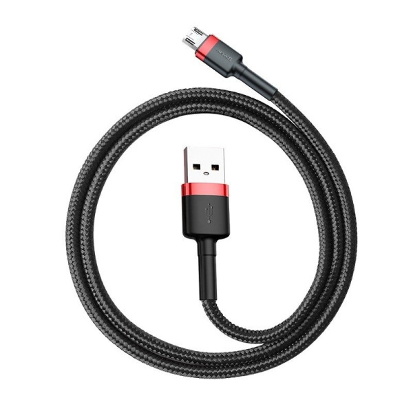 Baseus Cafule Micro USB laidas 24A 1m raudona + juoda
