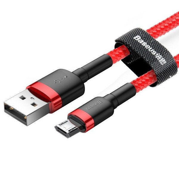 Micro USB Baseus Cafule 15A 2m raudona