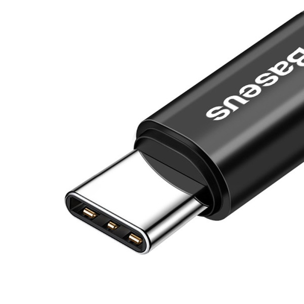 „Baseus“ spyruoklinis USB-C laidas 1 m 2A juodas
