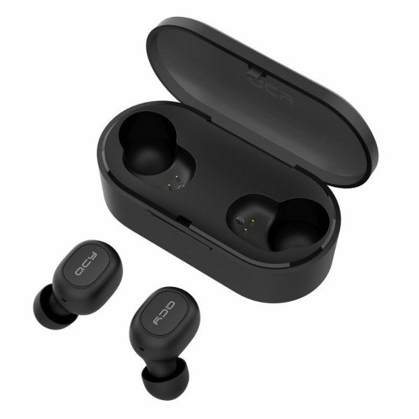 Belaidės ausinės TWS QCY T2C Bluetooth V50 juoda