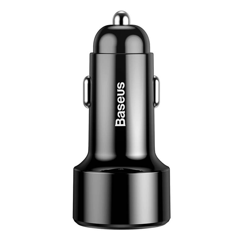 Baseus Magic 2x USB QC 30 45W automobilinis įkroviklis juodas Baseus Magic 2x USB QC 30 45W automobilinis įkroviklis juodas