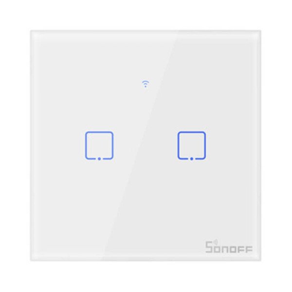 Smart Switch WiFi + RF 433 Sonoff T1 EU TX 2 kanalų