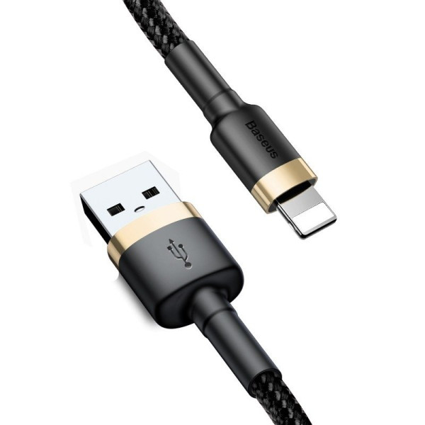 „Baseus Cafule“ kabelis USB Lightning 15 A 2 m auksinis + juodas