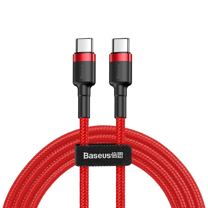 „Baseus Cafule PD20“ 60 W blykstės įkrovimas USB skirtas C tipo kabeliui 20 V 3 A 2 m raudonas „Baseus Cafule PD20“ 60 W blykstės įkrovimas USB skirtas C tipo kabeliui 20 V 3 A 2 m raudonas