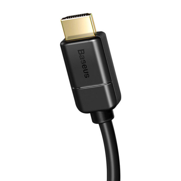 „Baseus“ 2x HDMI 20 4K 60 Hz kabelis 3D HDR 18 Gbps 1 m juodas