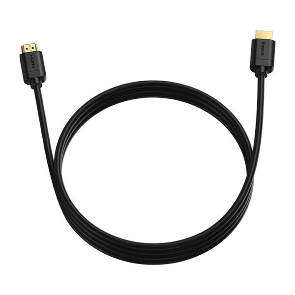 „Baseus“ 2x HDMI 20 4K 60 Hz kabelis 3D HDR 18 Gbps 1 m juodas