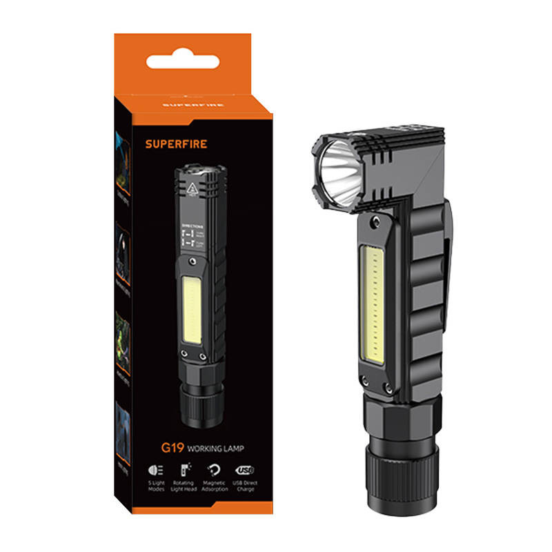 Daugiafunkcis žibintuvėlis Superfire G19 200lm USB Daugiafunkcis žibintuvėlis Superfire G19 200lm USB