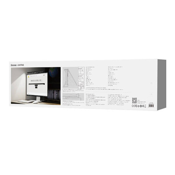 Baseus i-wok Pro serijos USB laipsniškai pritemdomas ekrano pakabinamas šviestuvas kovojamas Juoda