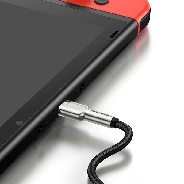 Laidas iš USB-C į USB-C Baseus Cafule 100 W 1 m juodas