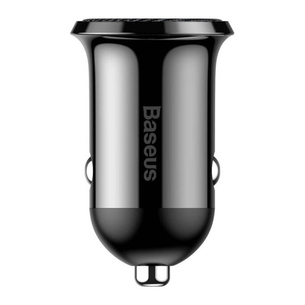Baseus Grain Pro 2x USB 48A automobilinis įkroviklis juodas