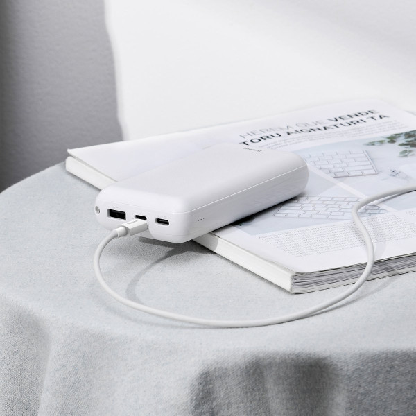 „Baseus Simple Wisdom“ duomenų kabelio rinkinys iš USB į „Micro 21A“ 2 vnt / rinkinys 15 m baltas