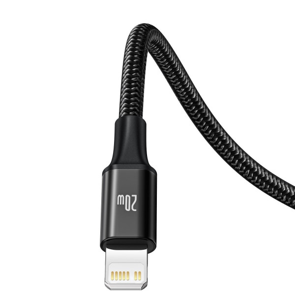 „Baseus Rapid“ serijos „trys viename“ kabelis USB-C skirtas M+L+T 20 W 15 m juodas