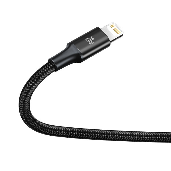 „Baseus Rapid“ serijos „trys viename“ kabelis USB-C skirtas M+L+T 20 W 15 m juodas