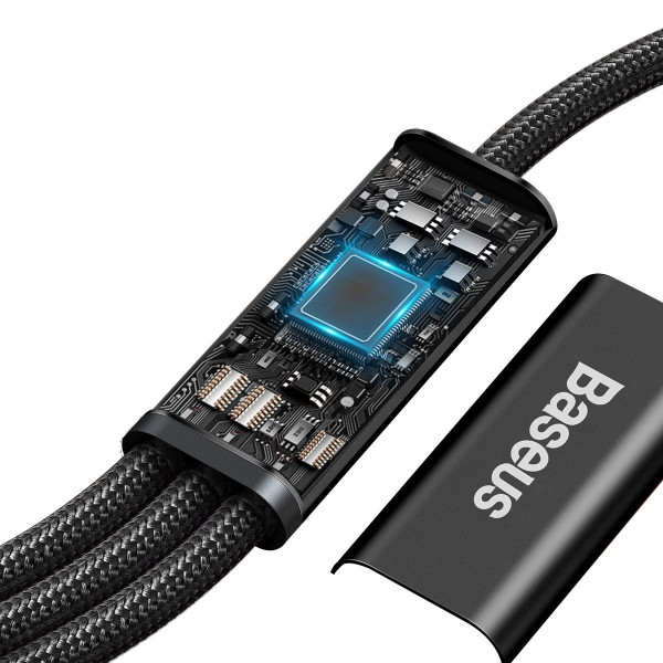 „Baseus Rapid“ serijos „trys viename“ kabelis USB-C skirtas M+L+T 20 W 15 m juodas