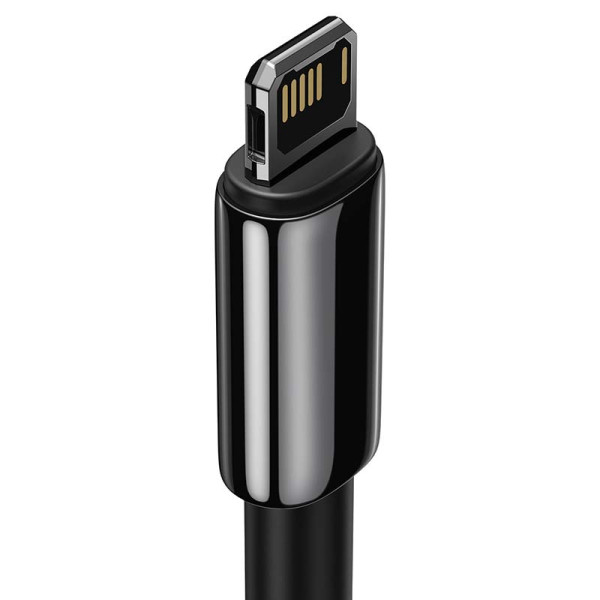 „Baseus“ volframo auksinis USB kabelis iki iP 24A 1 m juodas