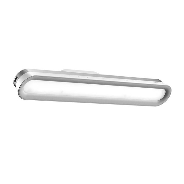 „Baseus Magnetic Stepless Lamp Pro“ su jutikliniu skydeliu balta