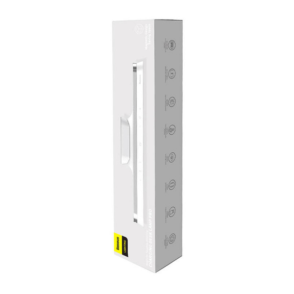 „Baseus Magnetic Stepless Lamp Pro“ su jutikliniu skydeliu balta