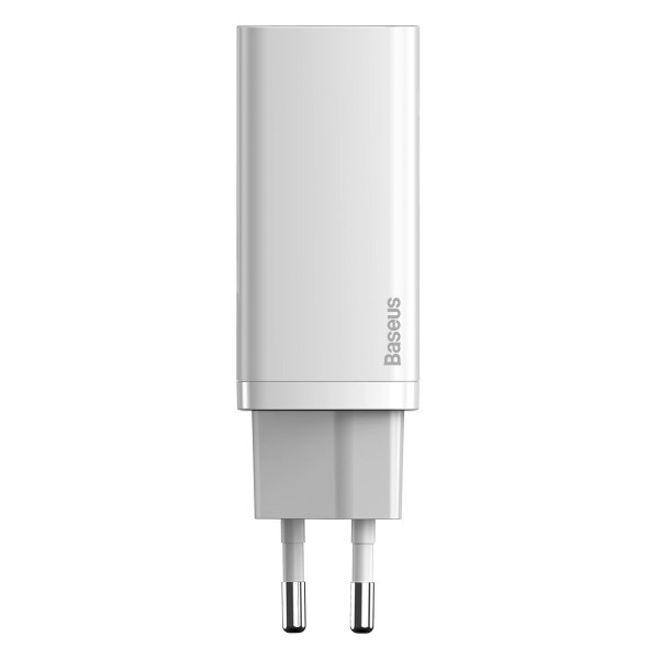 Greitas kelioninis įkroviklis Baseus GaN2 Lite USB+C 65W EU baltas