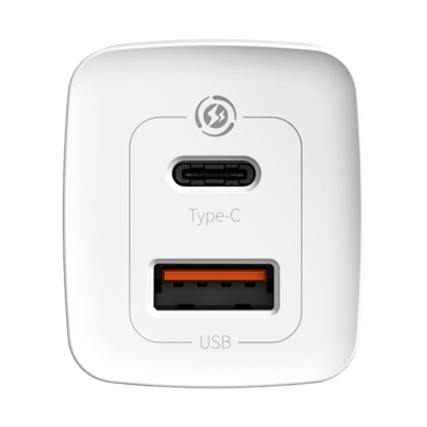 Greitas kelioninis įkroviklis Baseus GaN2 Lite USB+C 65W EU baltas