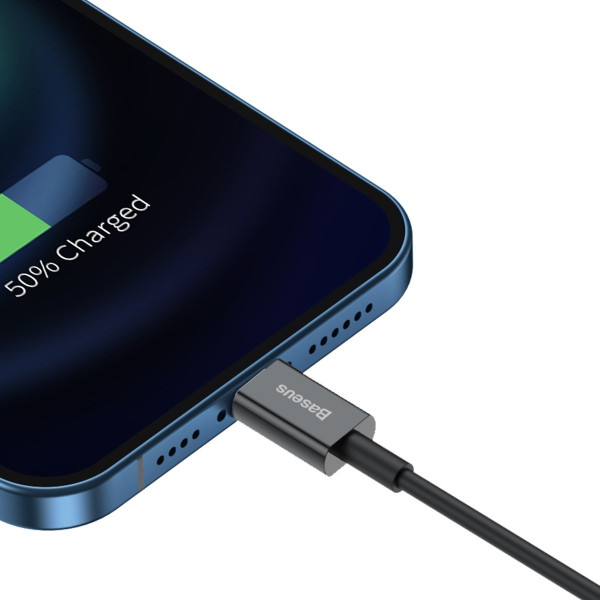 „Baseus Superior“ serijos kabelis iš USB į iP 24A 2m juodas